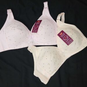 Nursing Bra Maternity Bras For Pregnancy And Breastfeeding - pink and skin 38