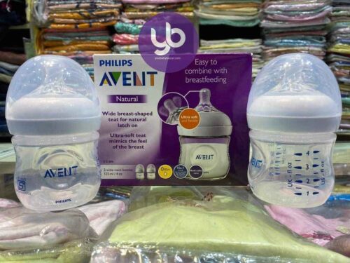 Philips Avent Natural Wide Neck PP Feeding Bottle (0+) - 125ml (Single)