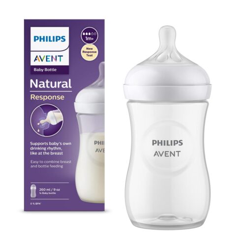 Philips Avent Natural Wide Neck PP Feeding Bottle - 260ml - Single
