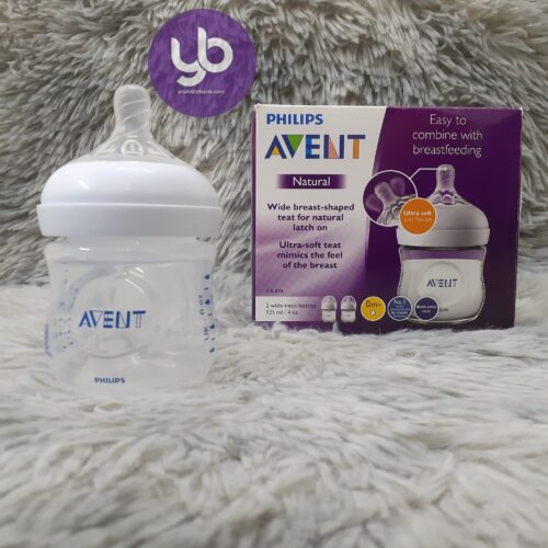 Philips Avent Natural Wide Neck PP Feeding Bottle (0+) - 125ml (Single)