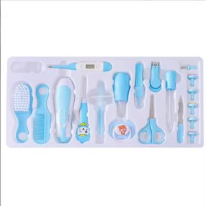Baby Care Kit with Electric Nail Trimmer - Blue
